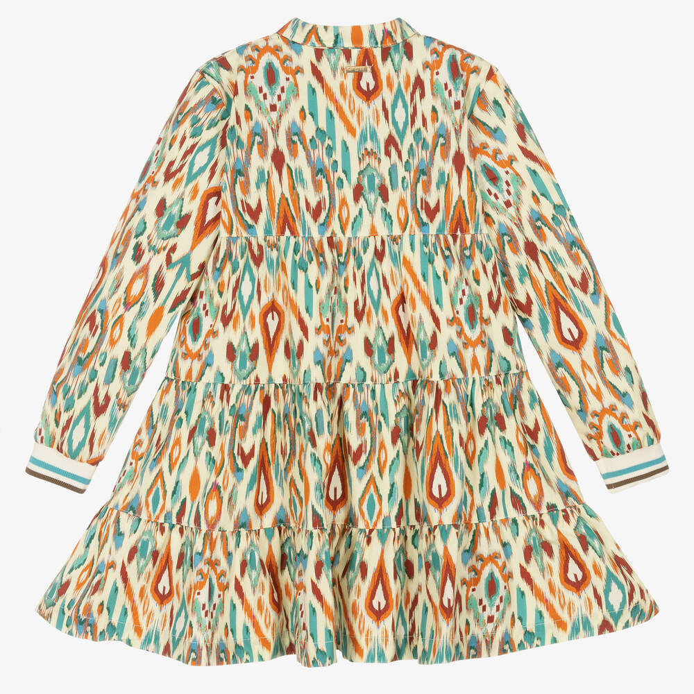 Pan Con Chocolate-Girls Ivory Cotton Shirt Dress | Childrensalon Outlet