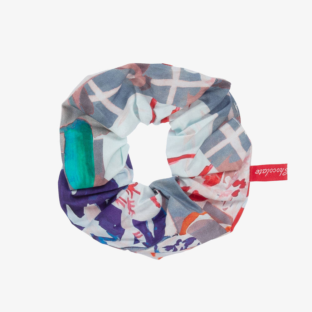 Pan Con Chocolate-Girls Pink & Blue Cotton Hair Elastic | Childrensalon Outlet