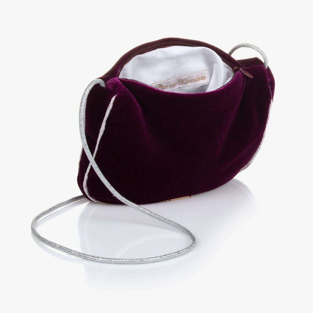 Purple velvet bag deals