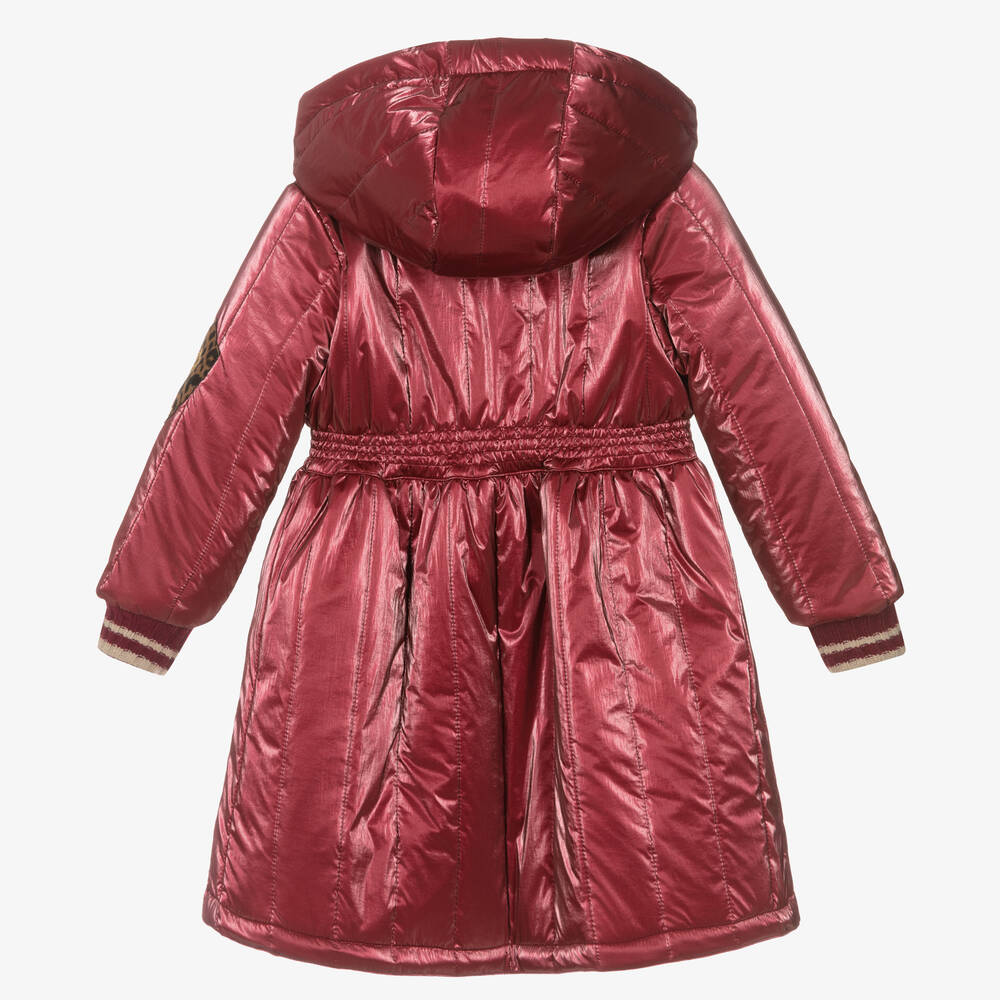 Pan Con Chocolate-Girls Red Hooded Coat | Childrensalon Outlet