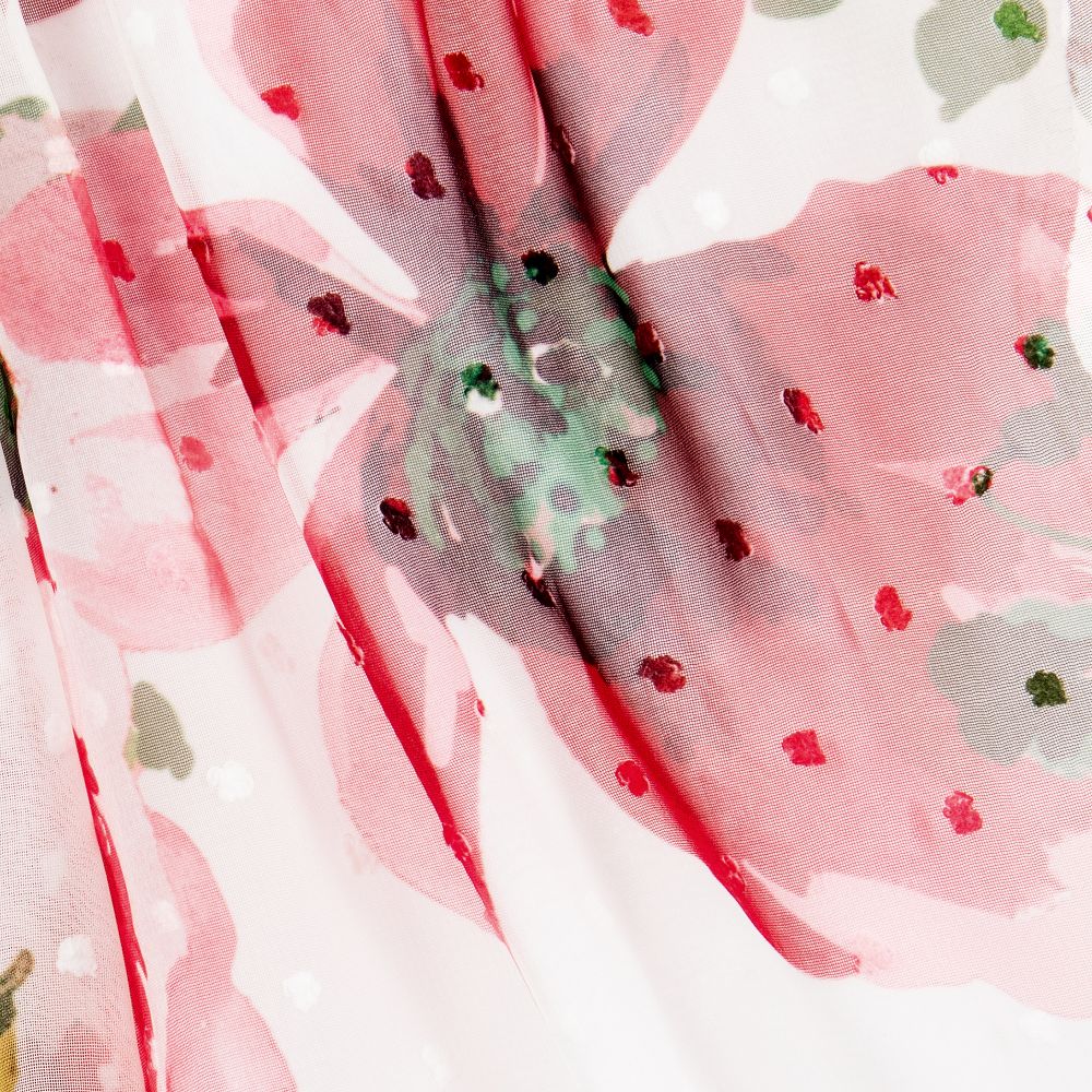 Pan Con Chocolate-Girls Red Rose Chiffon Culottes | Childrensalon Outlet