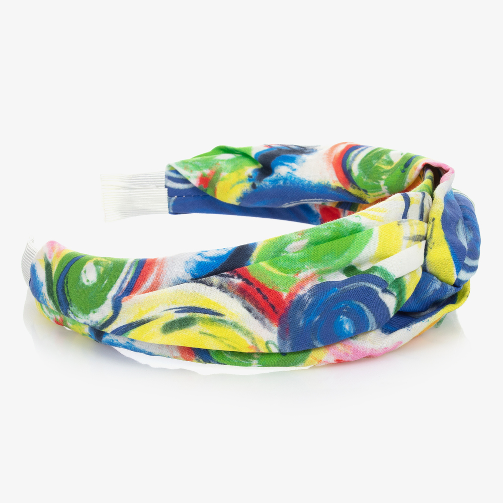 Pan Con Chocolate-Girls White & Green Hairband | Childrensalon Outlet