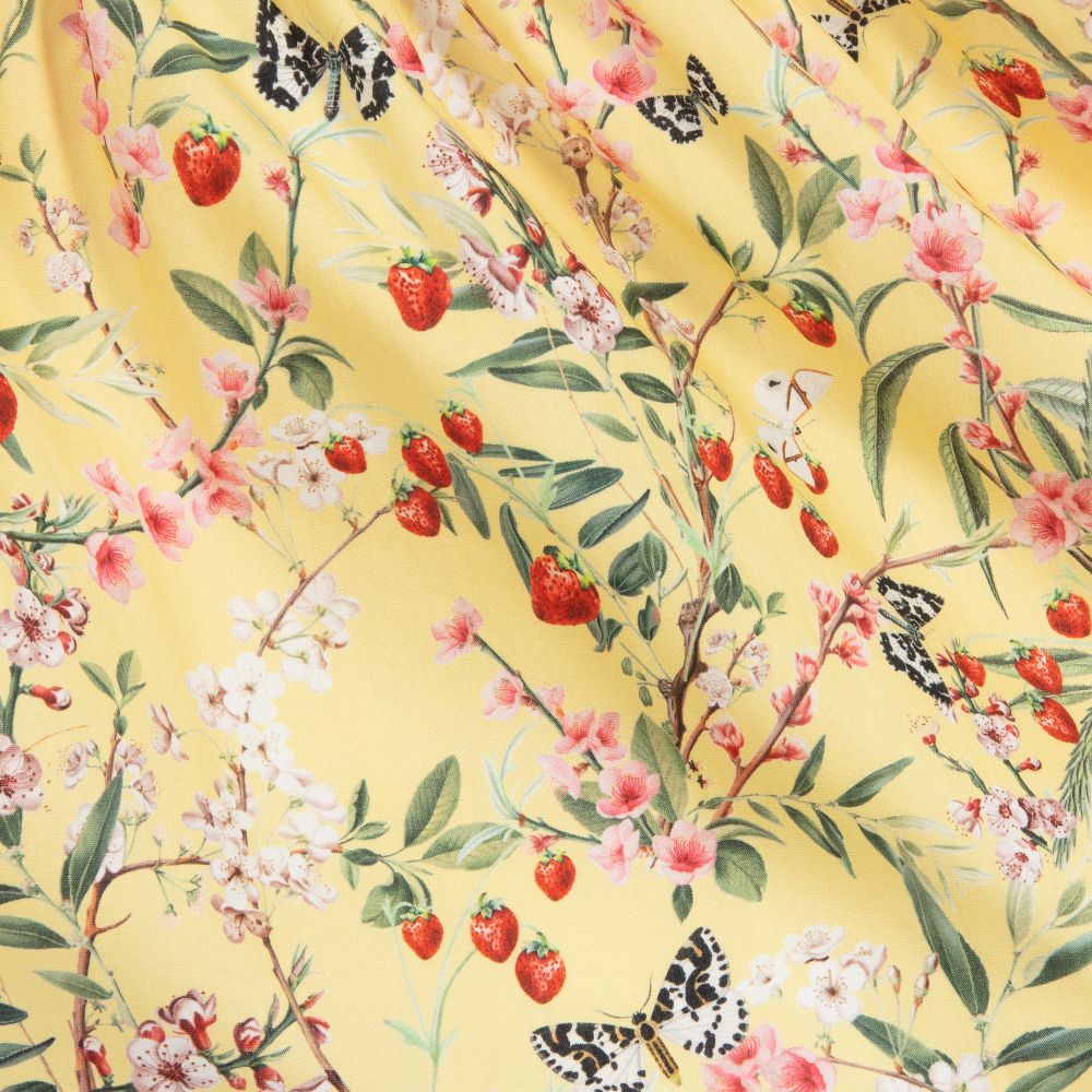 Pan Con Chocolate-Girls Yellow Cotton Dress | Childrensalon Outlet