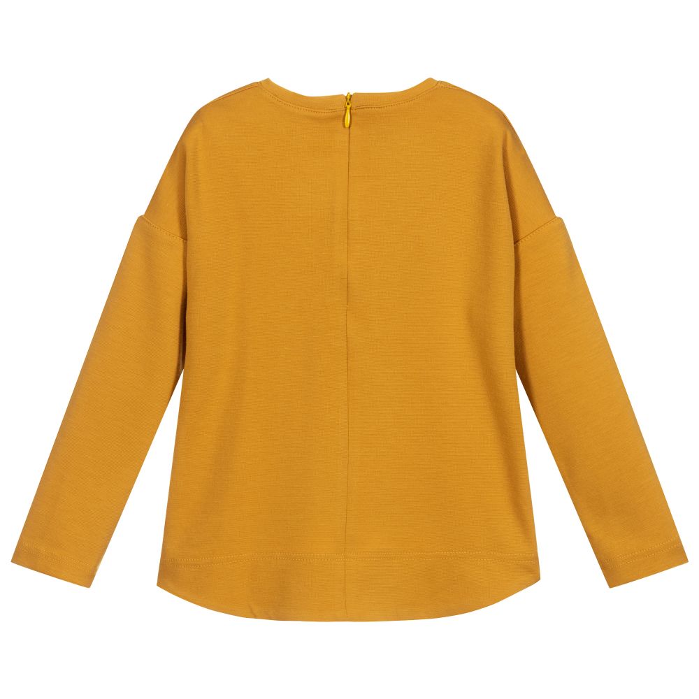 Pan Con Chocolate-Girls Yellow Sparkle Top | Childrensalon Outlet