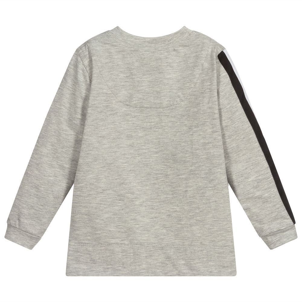 Pan Con Chocolate-Grey Cotton Boxing T-Shirt | Childrensalon Outlet