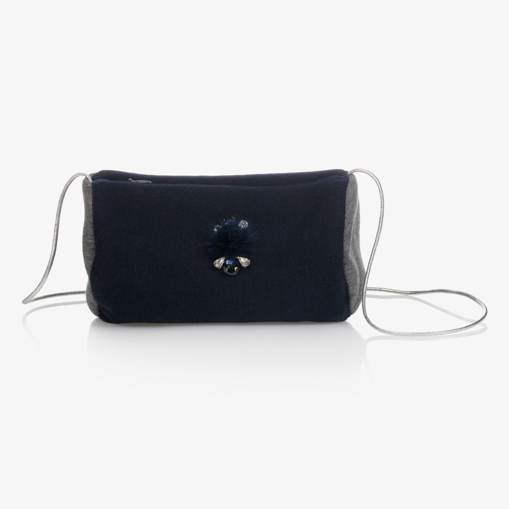 Pan Con Chocolate - Navy Blue Neoprene Bag (18cm) | Childrensalon