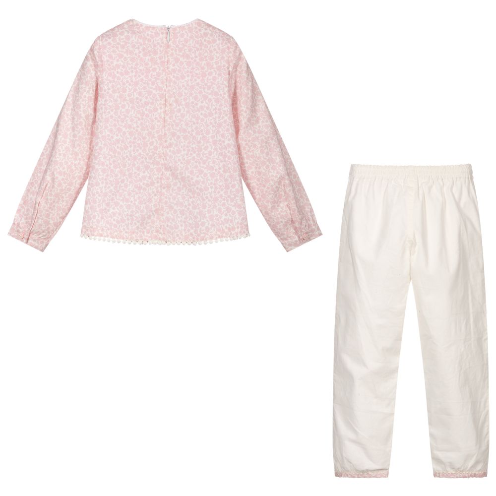 بان كون شوكولا-Pink & Ivory Outfit Set | Childrensalon Outlet