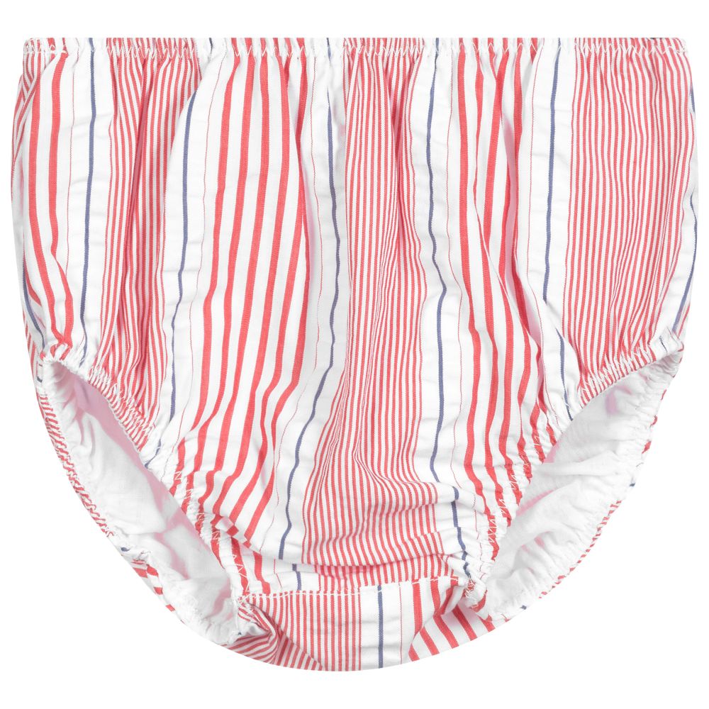 بان كون شوكولا-Red & White Striped Dress Set | Childrensalon Outlet