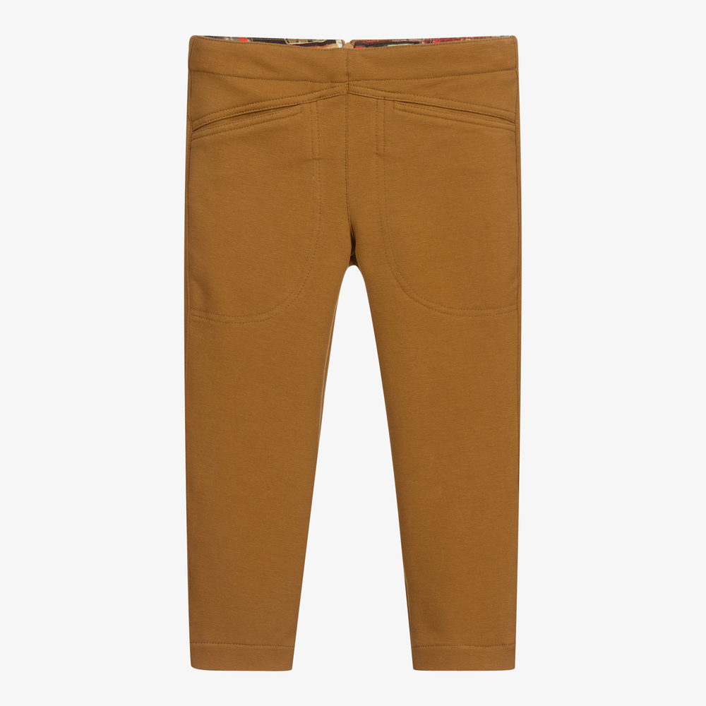 Pan Con Chocolate - Yellow Skinny Fit Trousers | Childrensalon