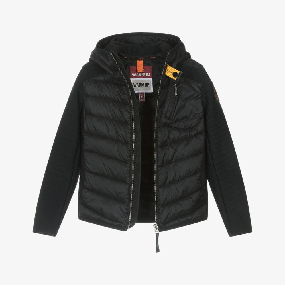 Parajumpers-Black Hooded Nolan Jacket | Childrensalon Outlet