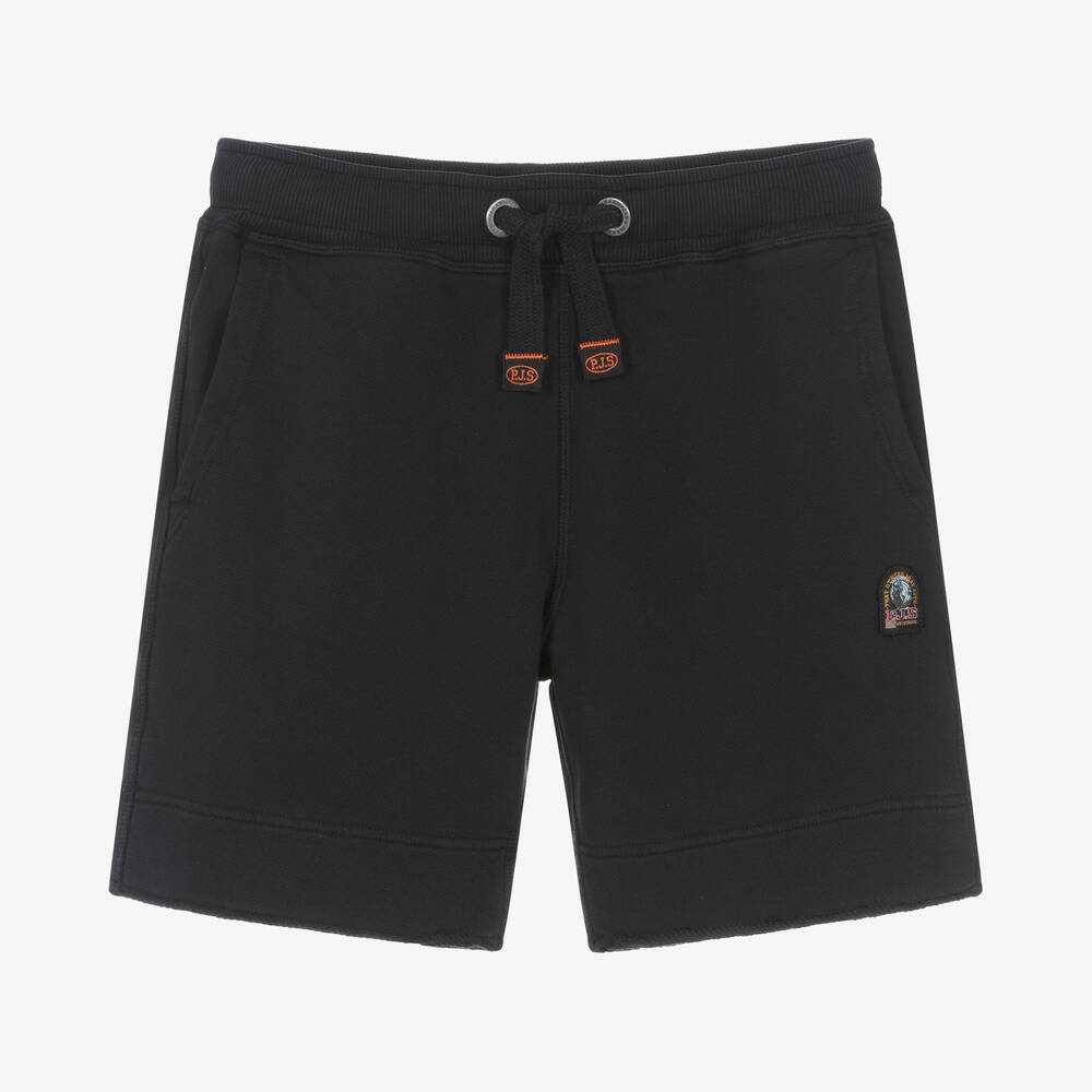 Parajumpers - Boys Black Cotton Jersey Shorts | Childrensalon