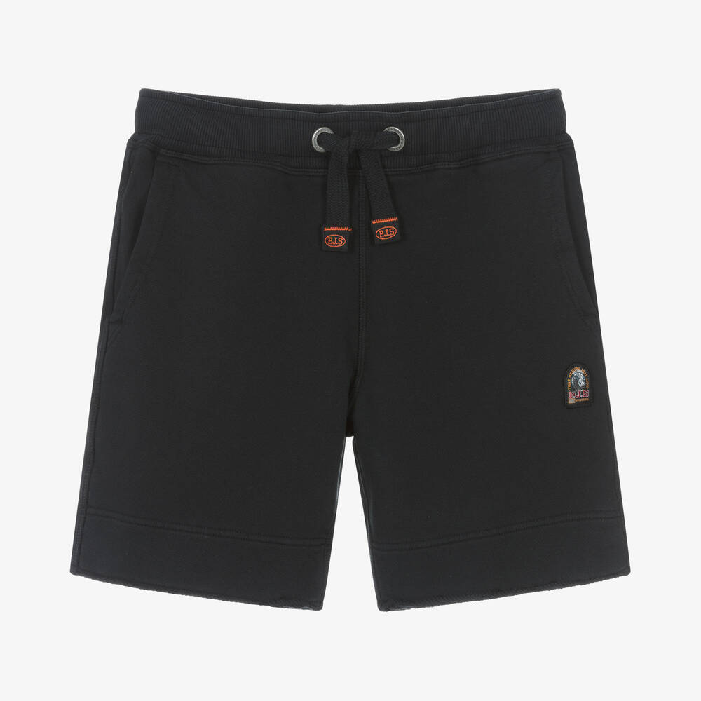Parajumpers Boys Black Cotton Jersey Shorts Childrensalon Outlet