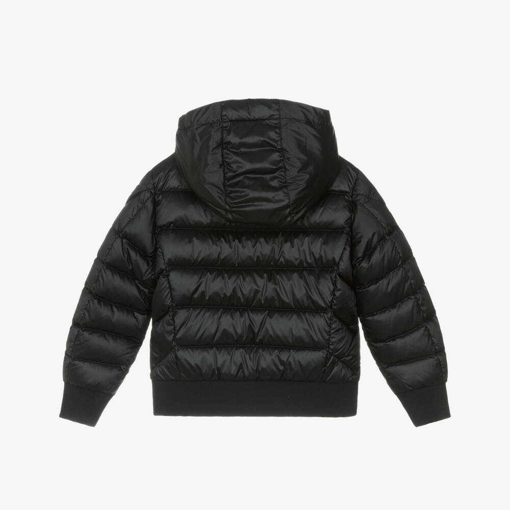 Parajumpers-Boys Black Down-Padded Pharrell Puffer Jacket with Hood | Childrensalon Outlet