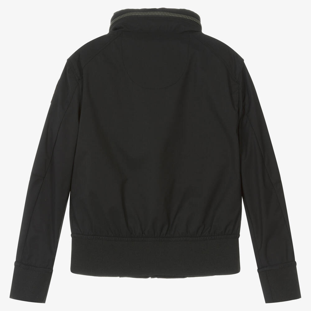Parajumpers Boys Black Short Hooded Jacket