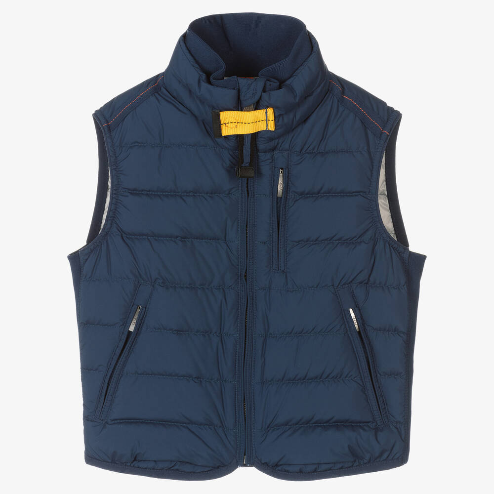 Parajumpers - Boys Blue Down Puffer Gilet | Childrensalon