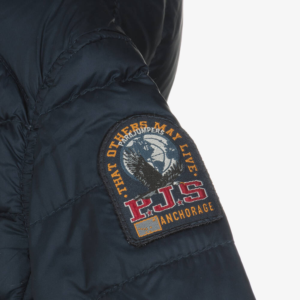 Parajumpers-Girls Blue Down Puffer Jacket | Childrensalon Outlet