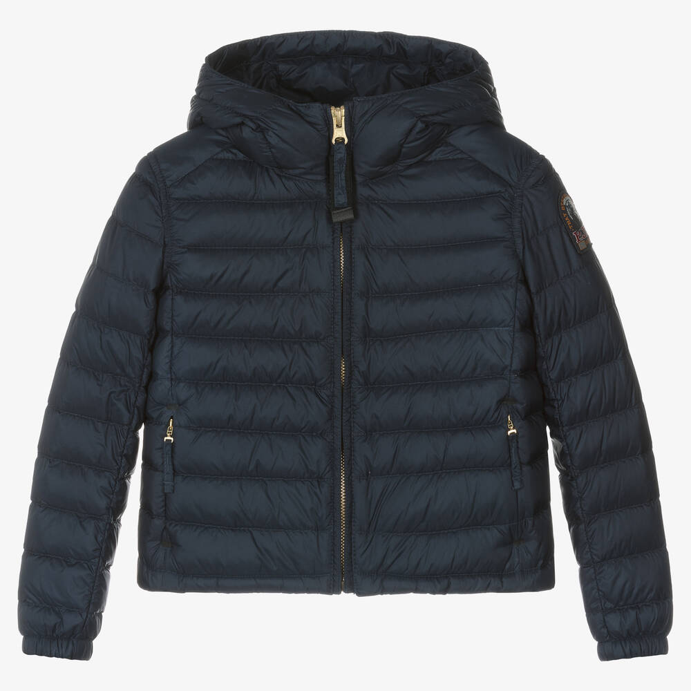 Parajumpers - Girls Blue Down Puffer Jacket | Childrensalon