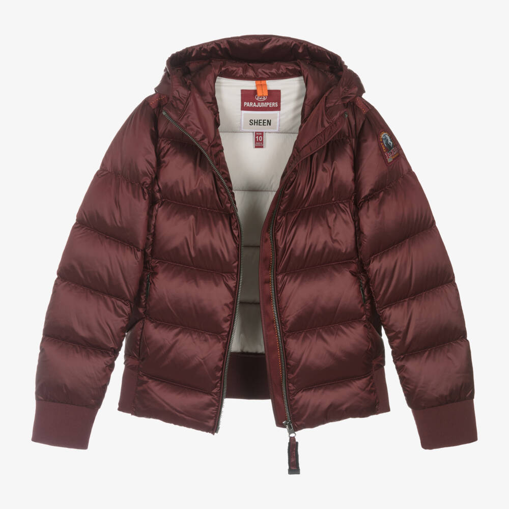 Parajumpers-Красная куртка-пуховик с капюшоном для девочек | Childrensalon Outlet