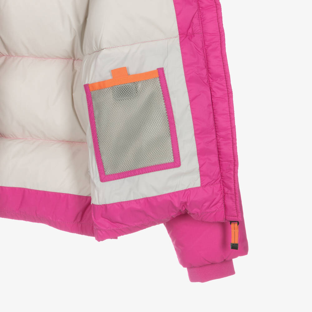 Parajumpers-Girls Fuchsia Hooded Down Puffer Jacket | Childrensalon Outlet