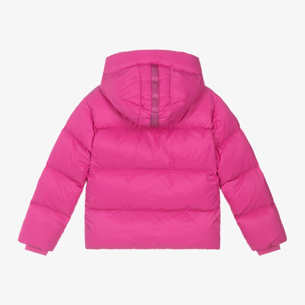 Parajumpers-Girls Fuchsia Hooded Down Puffer Jacket | Childrensalon Outlet