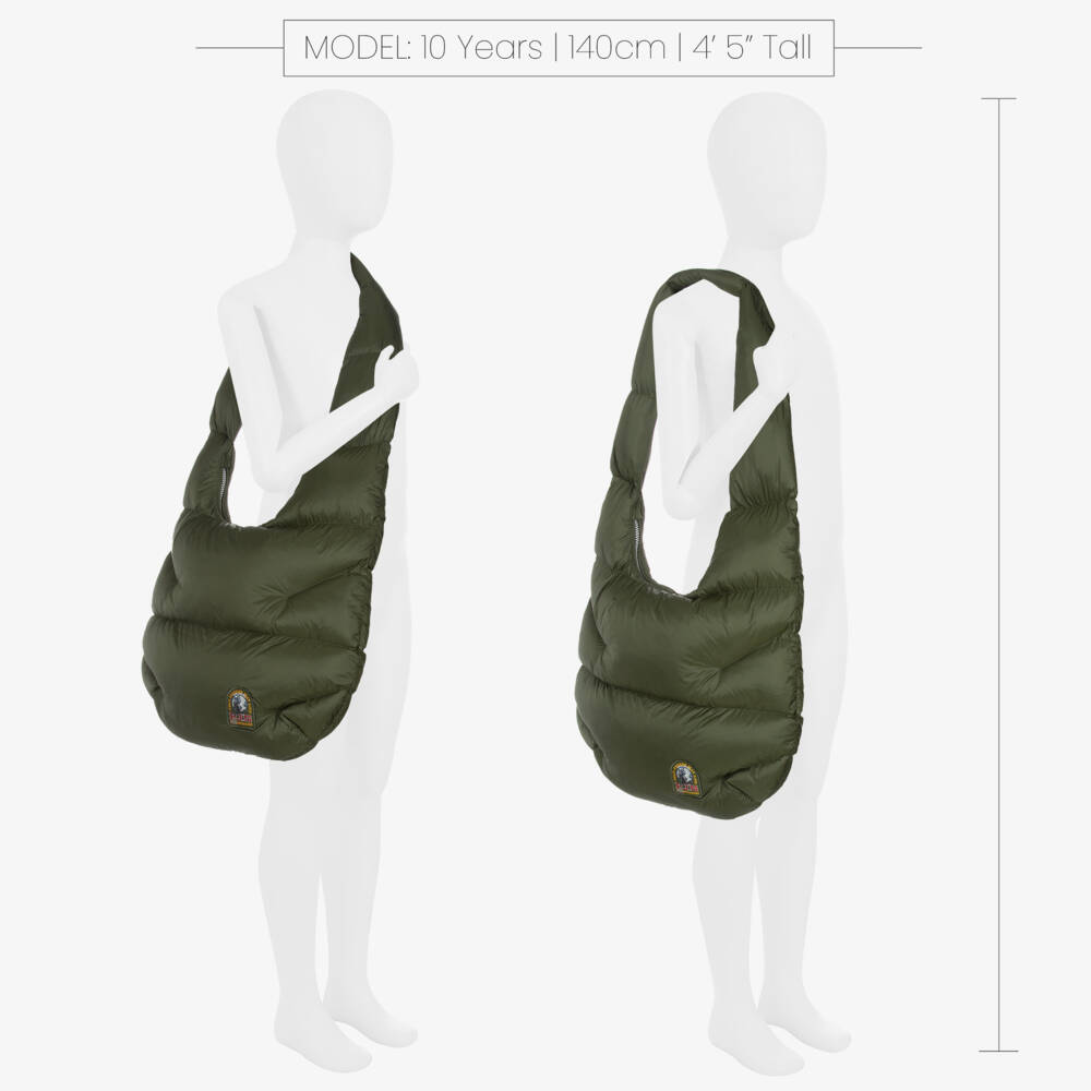 Parajumpers-Girls Khaki Quilted Tote Bag | Childrensalon Outlet