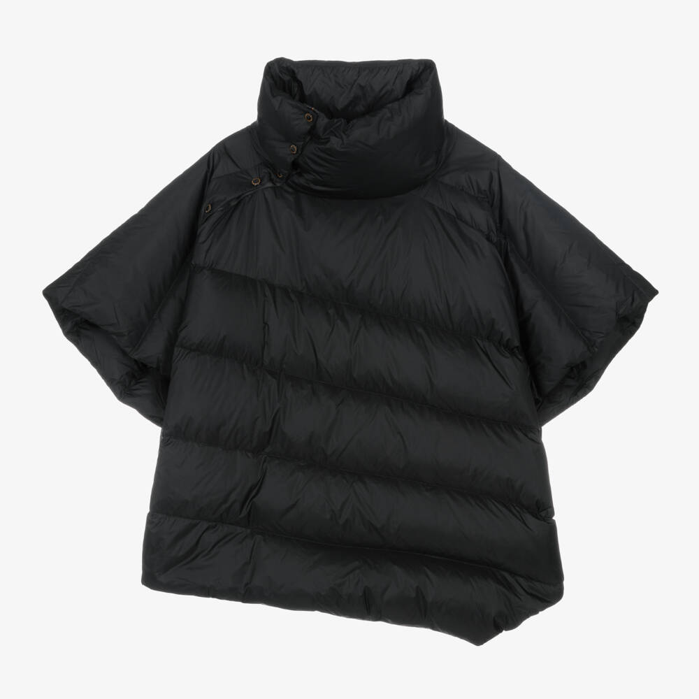 Parajumpers-Girls Luxe Black Down Cape | Childrensalon Outlet