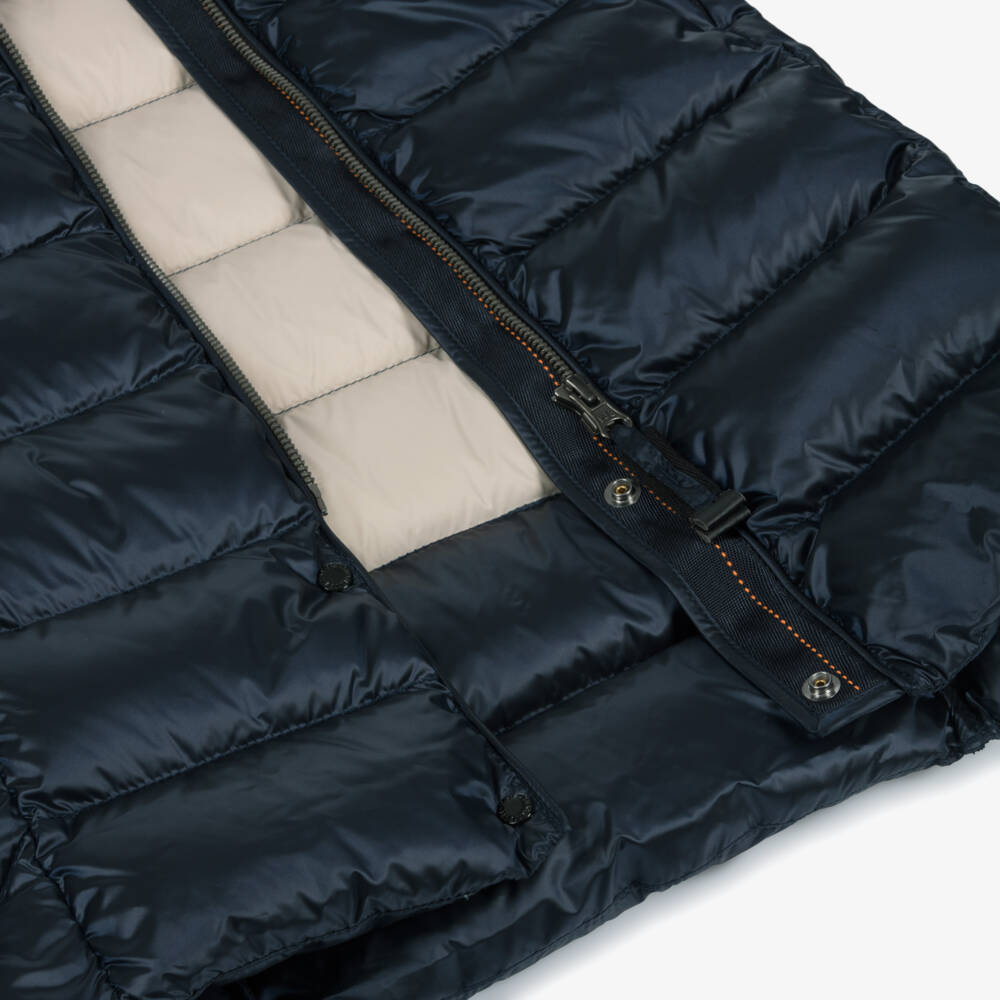 Parajumpers-Girls Navy Blue Hooded Puffer Coat | Childrensalon Outlet