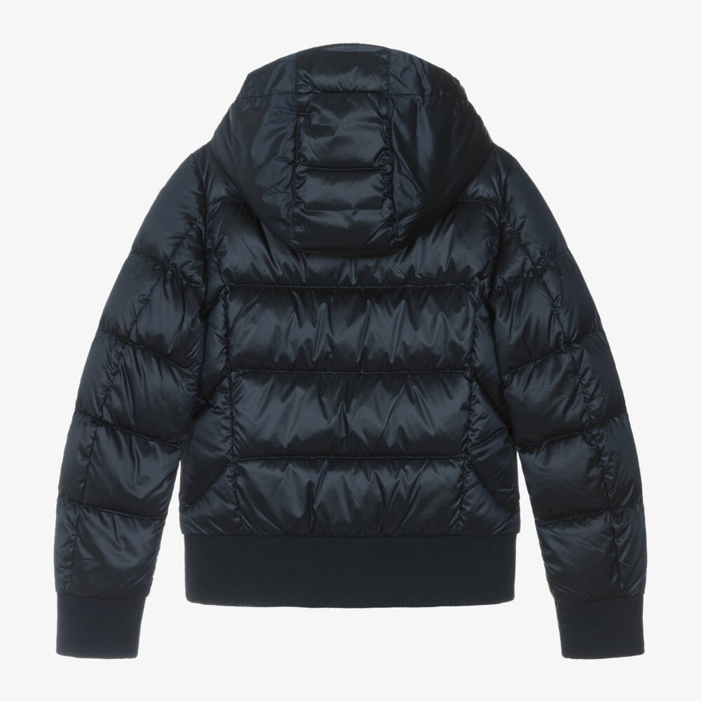 Parajumpers-معطف مبطن بغطاء رأس للبنات بلون كحلي | Childrensalon Outlet