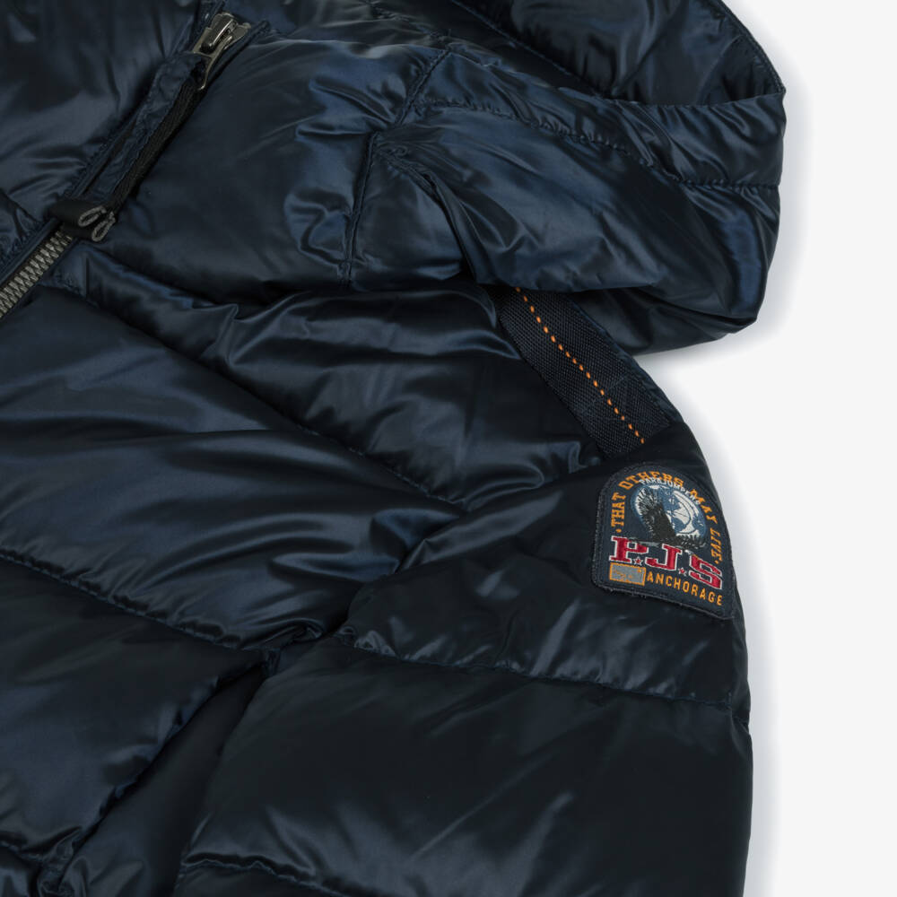 Parajumpers-معطف مبطن بغطاء رأس للبنات بلون كحلي | Childrensalon Outlet