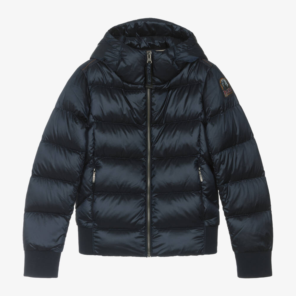 Parajumpers-معطف مبطن بغطاء رأس للبنات بلون كحلي | Childrensalon Outlet