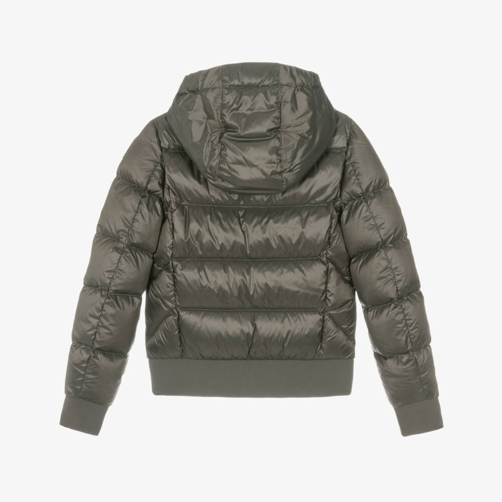 Parajumpers-Girls Olive Green Down Filled Mariah Puffer Jacket | Childrensalon Outlet