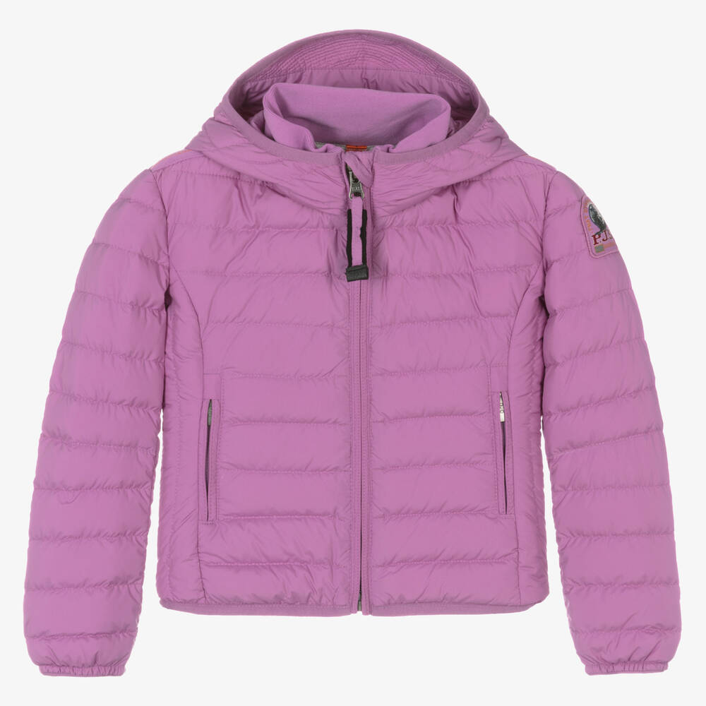 Parajumpers - Girls Purple Down Puffer Jacket | Childrensalon