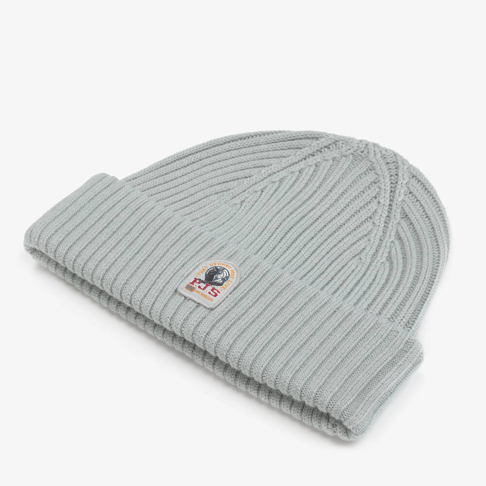 باراجمبرز-قبعة مزيج صوف مارينو محبوك لون أخضر | Childrensalon Outlet