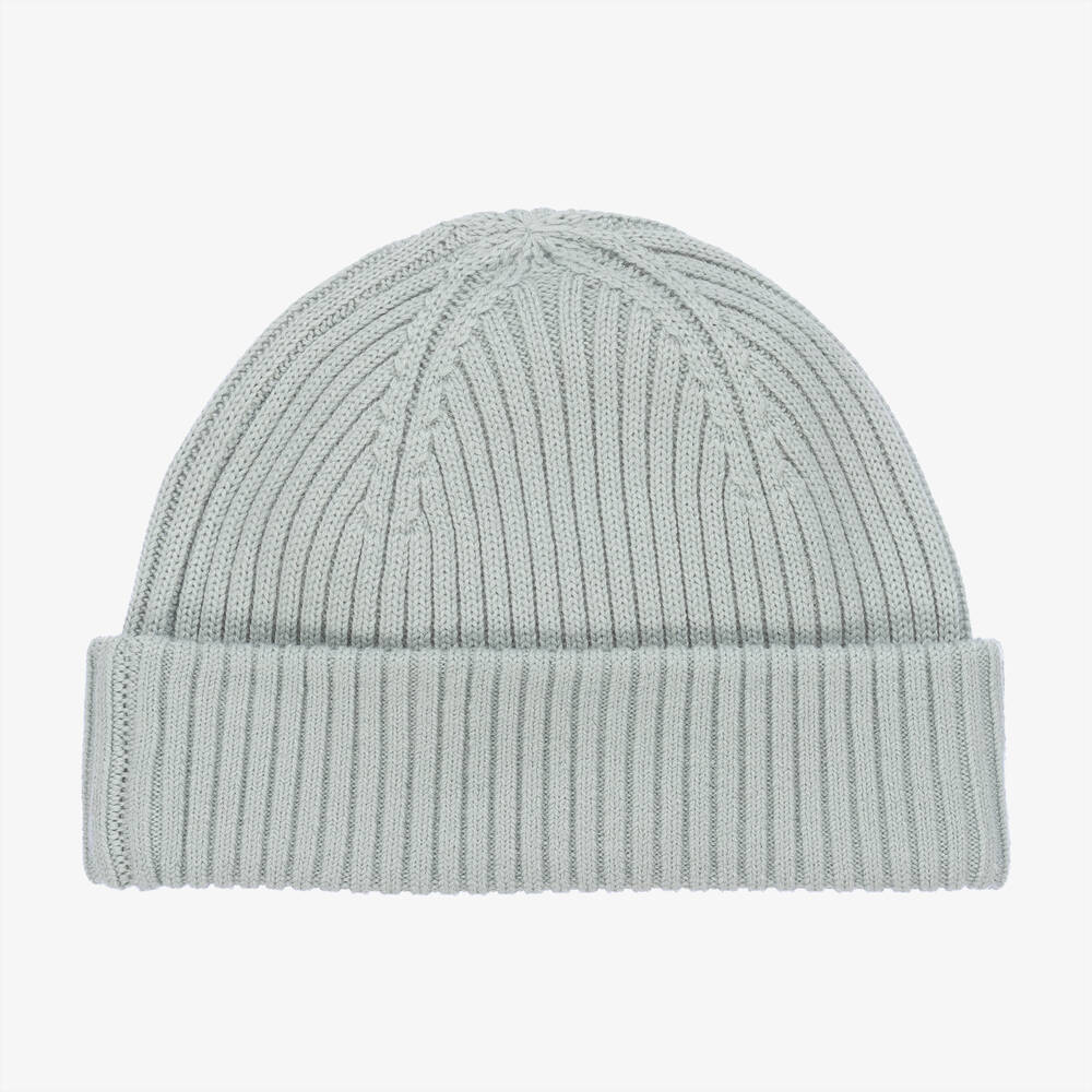 باراجمبرز-قبعة مزيج صوف مارينو محبوك لون أخضر | Childrensalon Outlet