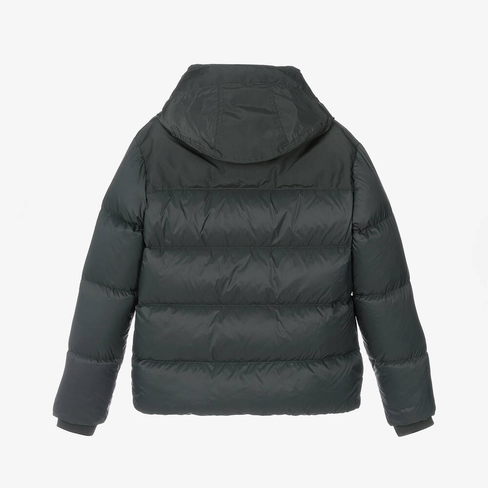 Parajumpers Teen Boys Dark Green Hooded Down Jacket Childrensalon Outlet
