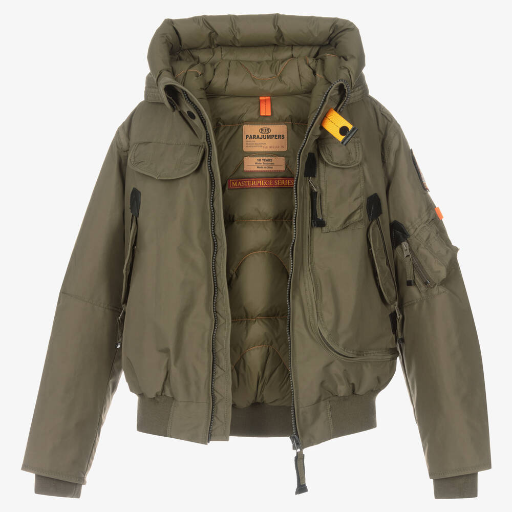 Parajumpers-Teen Boys Green Down Jacket | Childrensalon Outlet