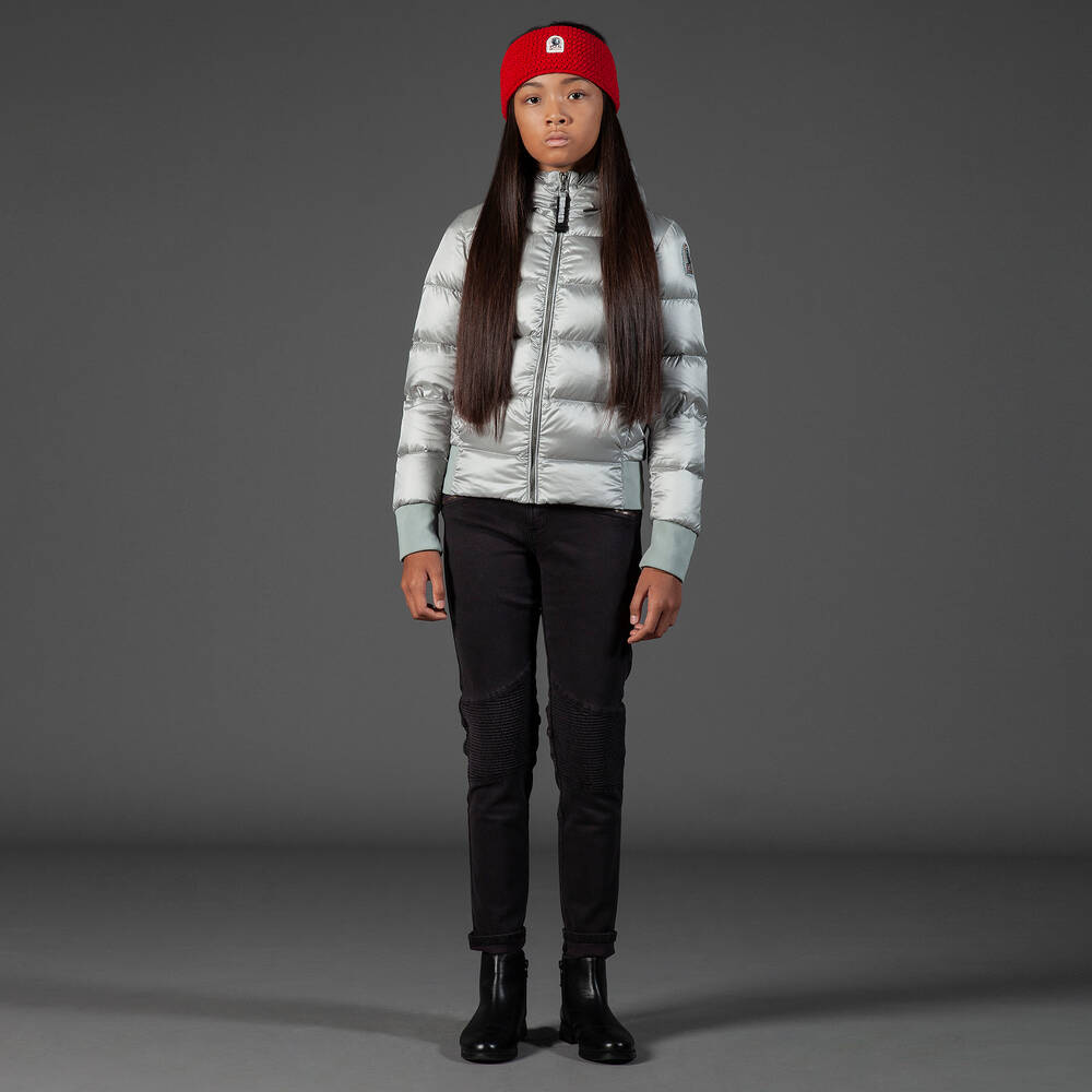 Parajumpers-Teen Silver Logo Puffer Jacket | Childrensalon Outlet