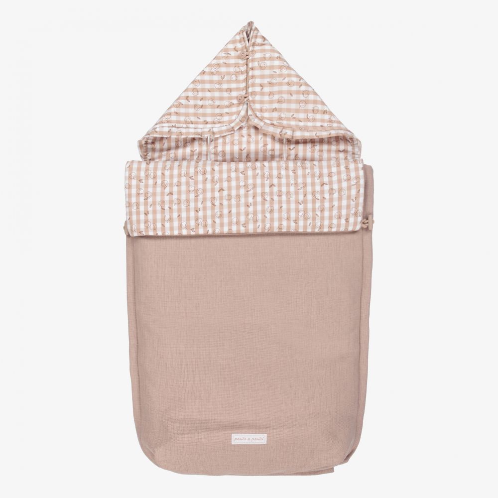 Pasito a Pasito - Beiger 3-in-1-Babyschlafsack (80 cm) | Childrensalon