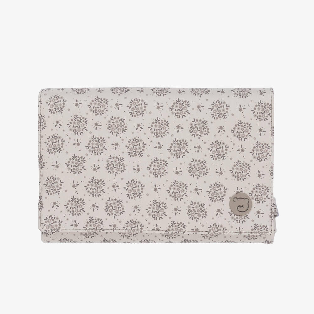 Pasito a Pasito - Beige Floral Baby Changing Mat (70cm) | Childrensalon