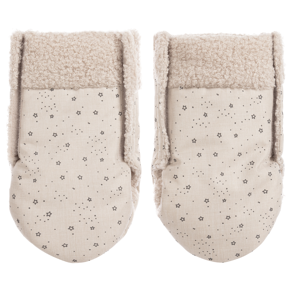 Pasito a Pasito Walking Mum-Beige Stroller Mittens | Childrensalon Outlet