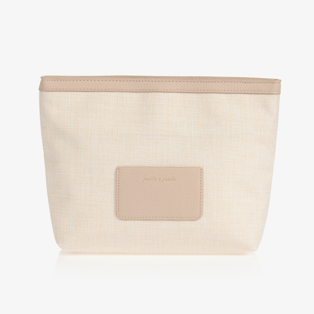 Pasito a Pasito - Trousse de toilette beige tissée (23 cm) | Childrensalon