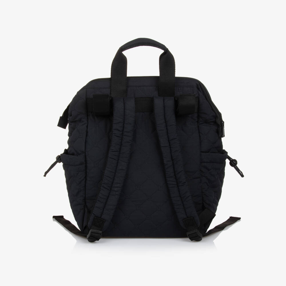 Pasito a Pasito-Black Quilted Changing Backpack (40cm) | Childrensalon Outlet