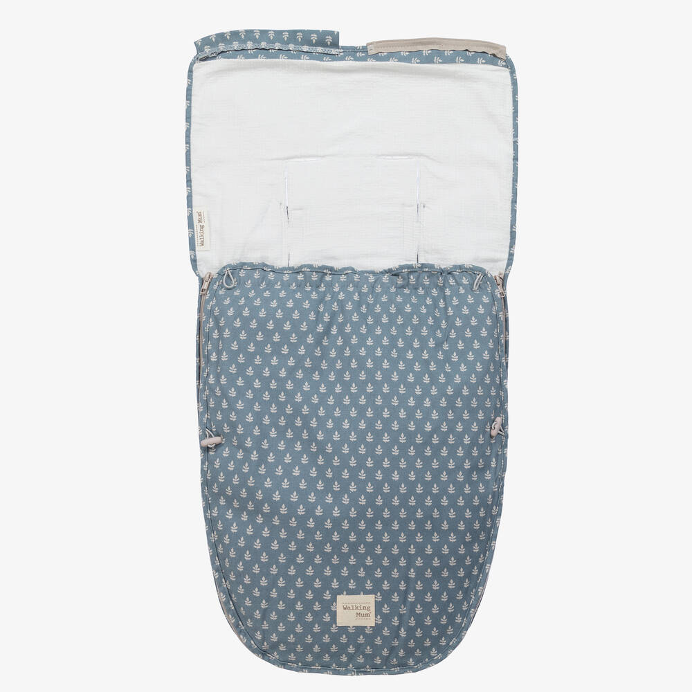Pasito a Pasito-Blue Cotton 3-in-1 Baby Nest (51cm) | Childrensalon Outlet