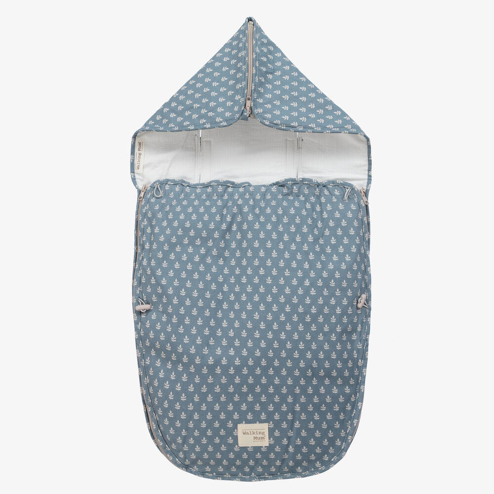 Pasito a Pasito - Blue Cotton 3-in-1 Baby Nest (51cm) | Childrensalon