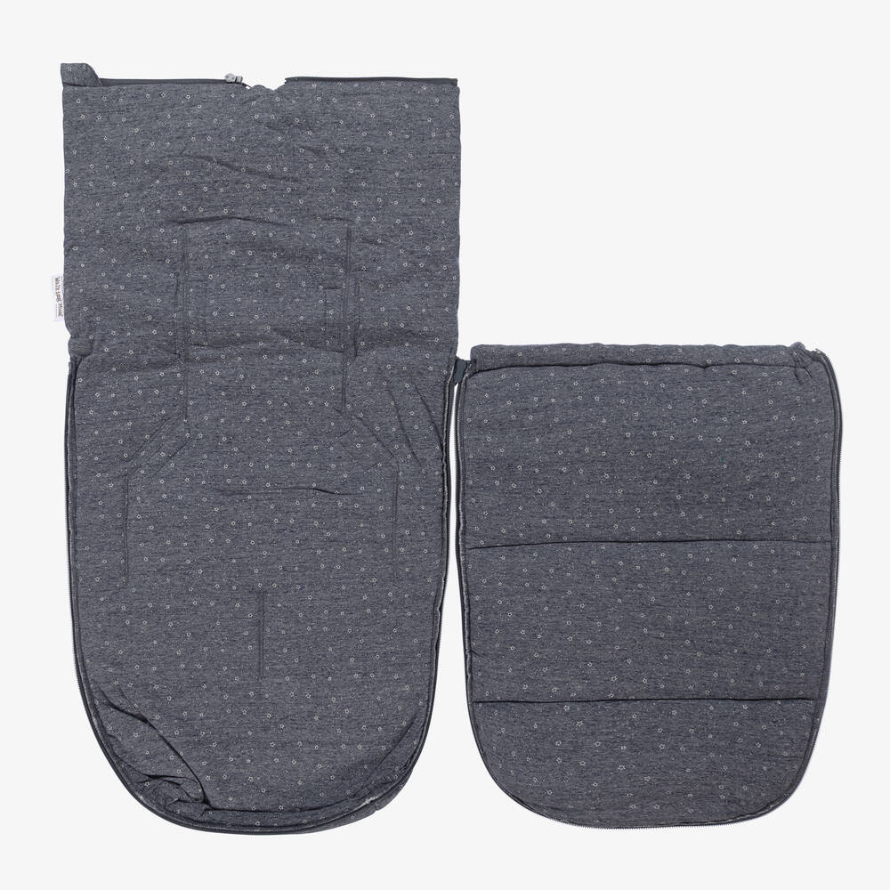 Pasito a Pasito Walking Mum-Blue Cotton Baby Nest (72cm) | Childrensalon Outlet