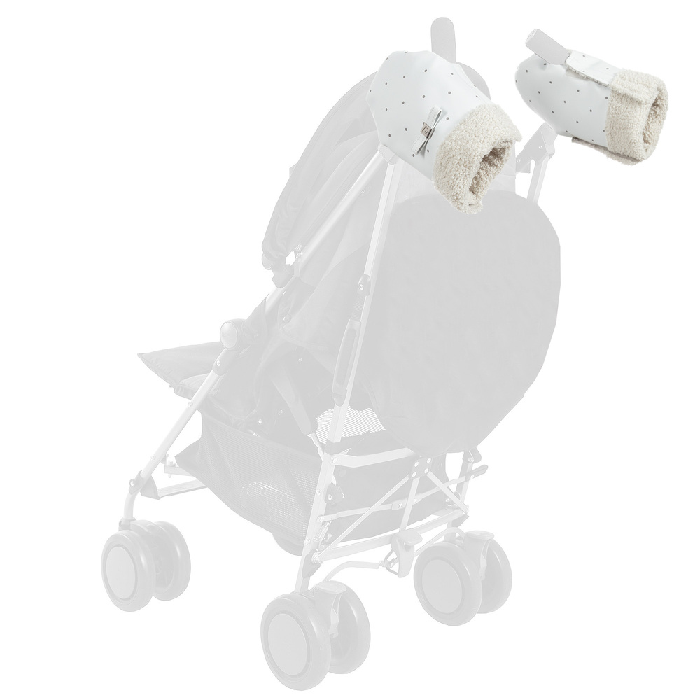 Pasito a Pasito-Blue & Grey Stroller Mittens | Childrensalon Outlet