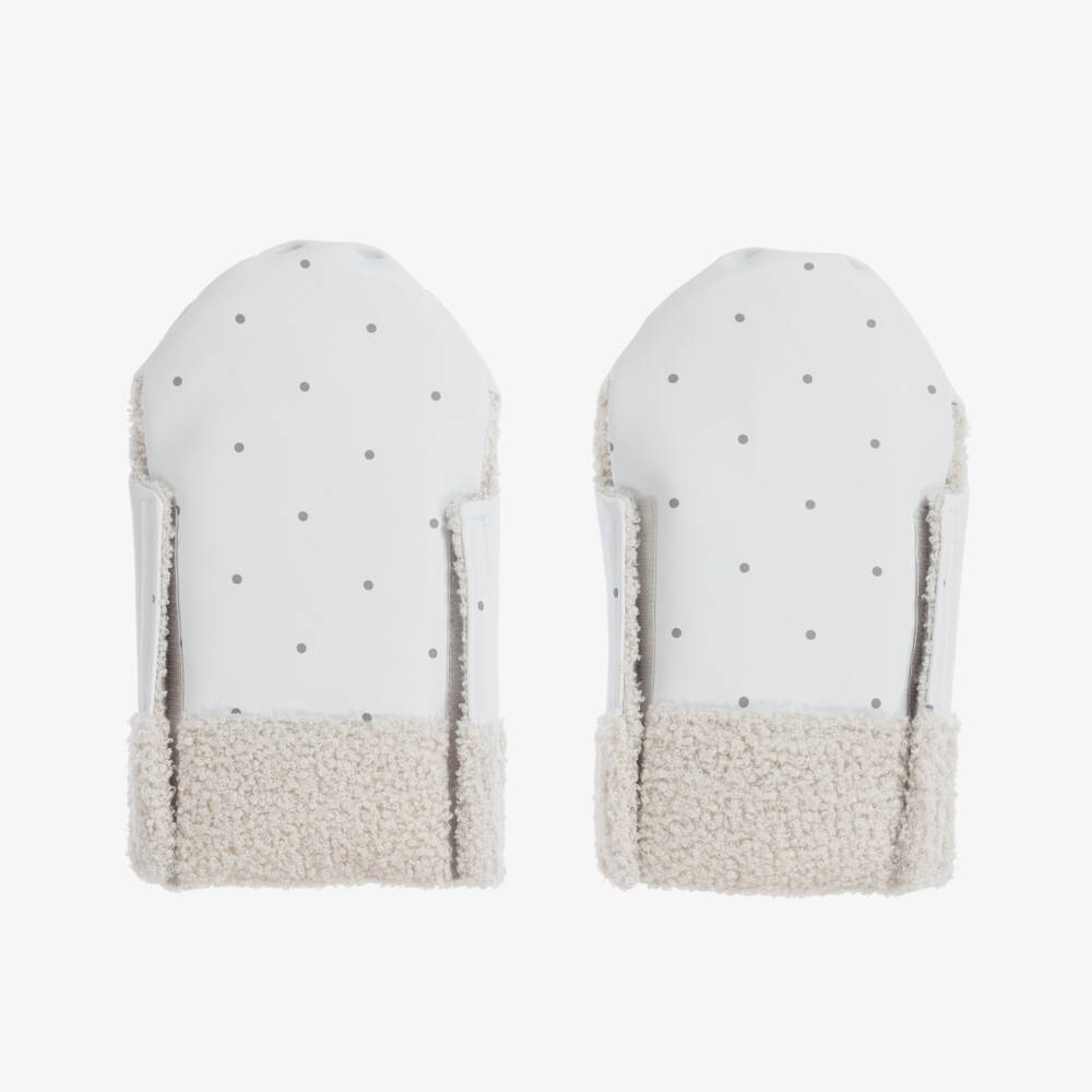 Pasito a Pasito-Blue & Grey Stroller Mittens | Childrensalon Outlet