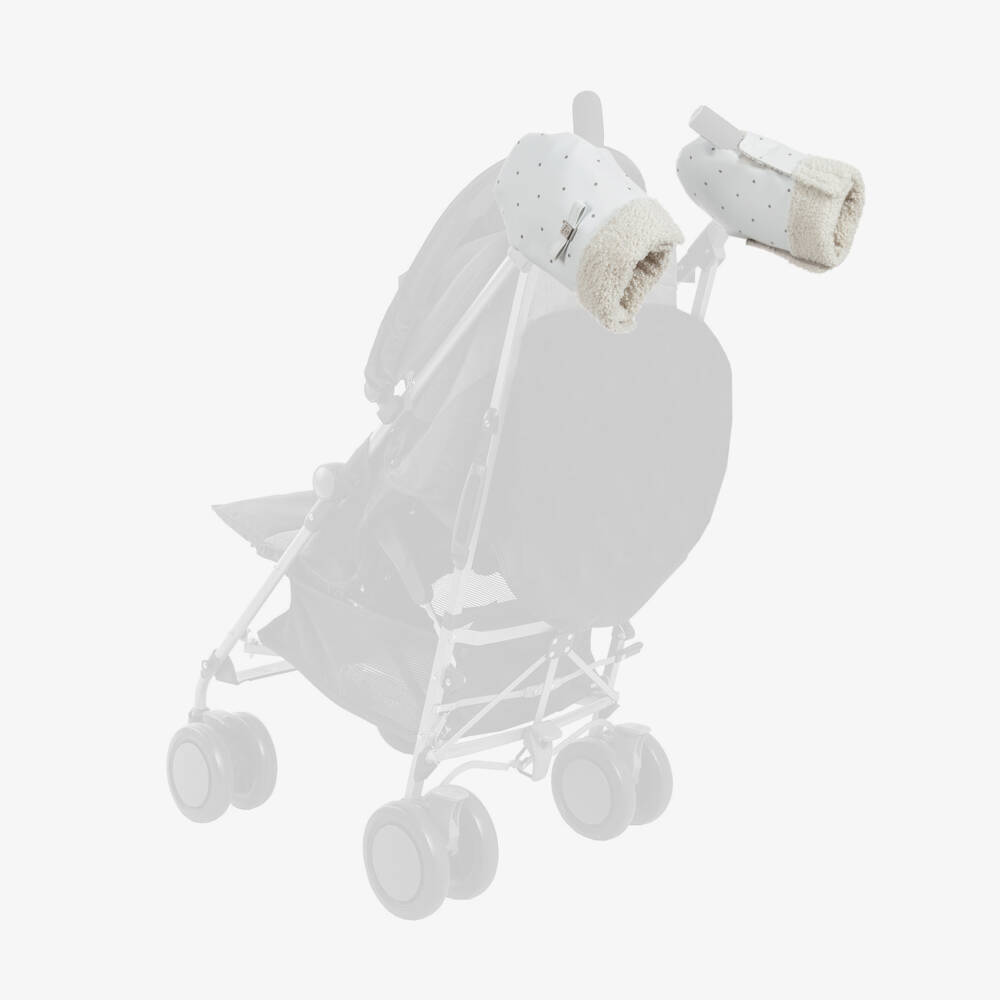 Pasito a Pasito-Blue & Grey Stroller Mittens | Childrensalon Outlet