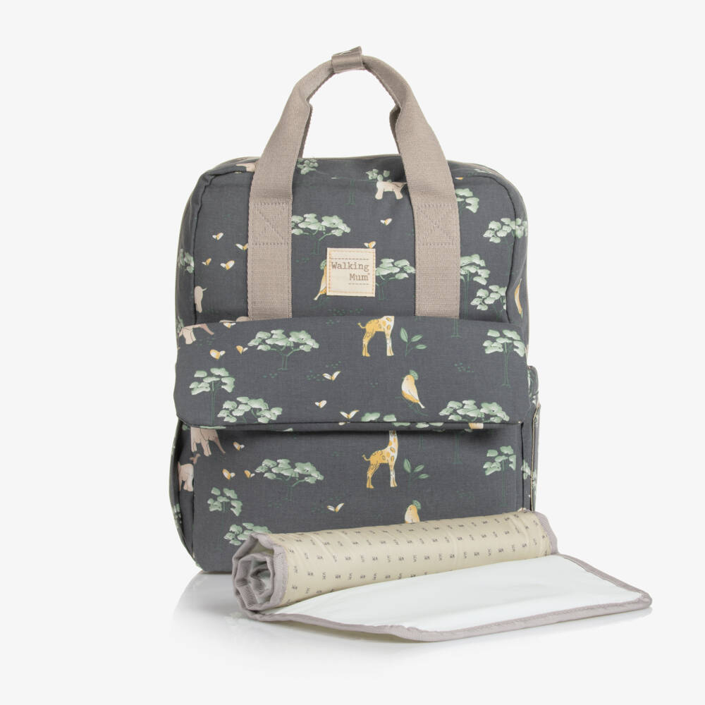 Pasito a Pasito Walking Mum-Boys Blue Cotton Diaper Bag | Childrensalon Outlet