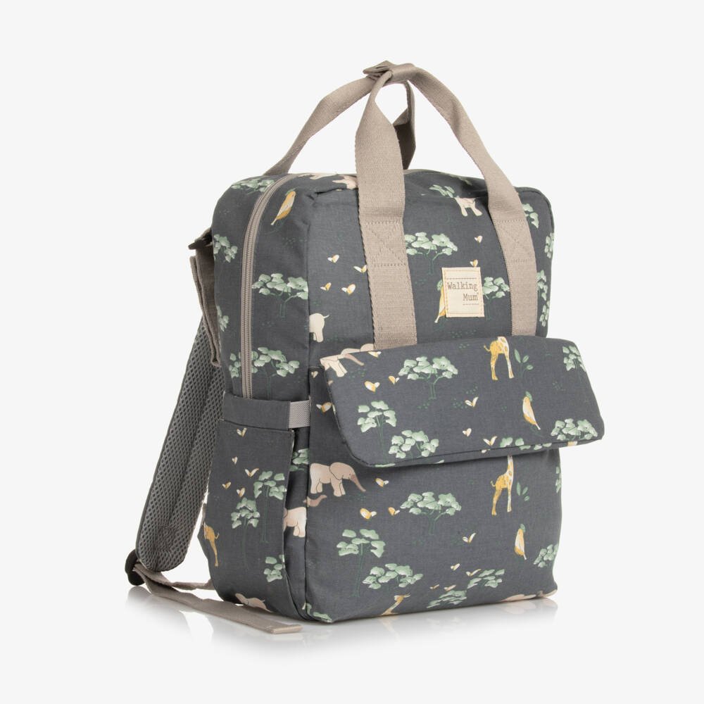 Pasito a Pasito Walking Mum-Boys Blue Cotton Diaper Bag | Childrensalon Outlet